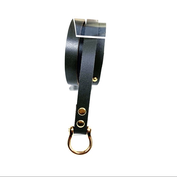 Brown and gray Leather belt - Picture 3 of 6